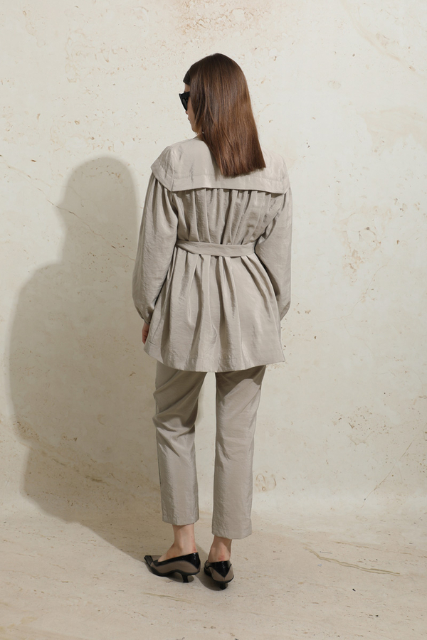 Robası Detaylı Tunik Takım Taş - 6