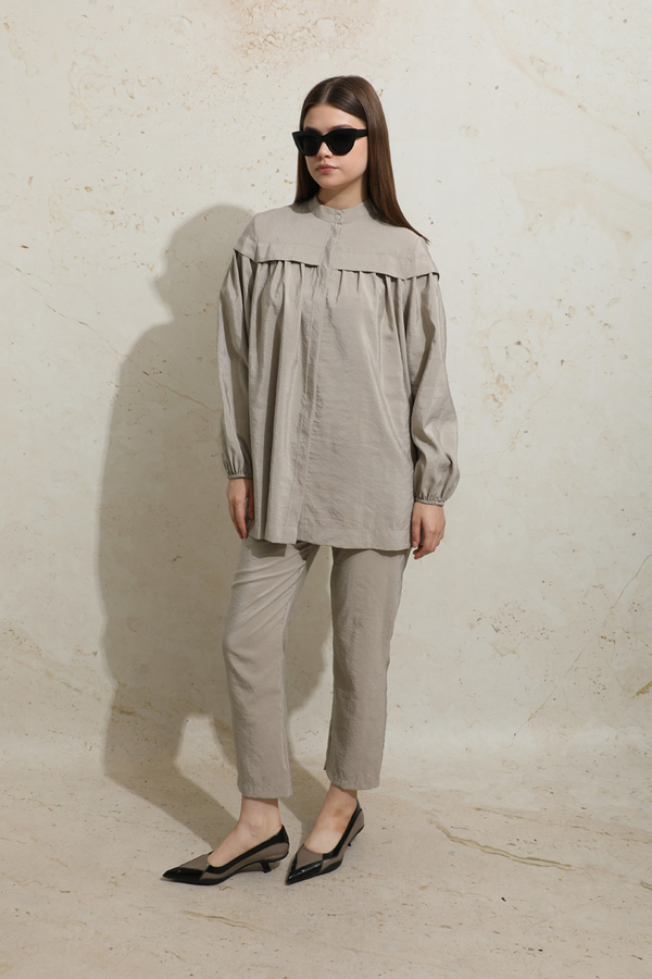 Robası Detaylı Tunik Takım Taş - 2