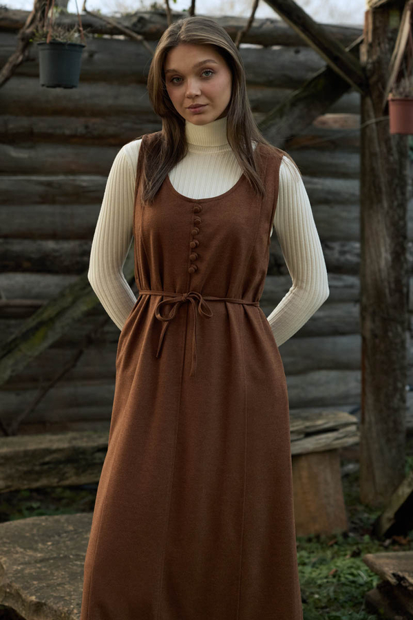 Round Neck Jumper Dress Taba - 2