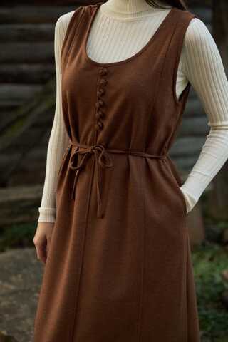 Round Neck Jumper Dress Taba - 3