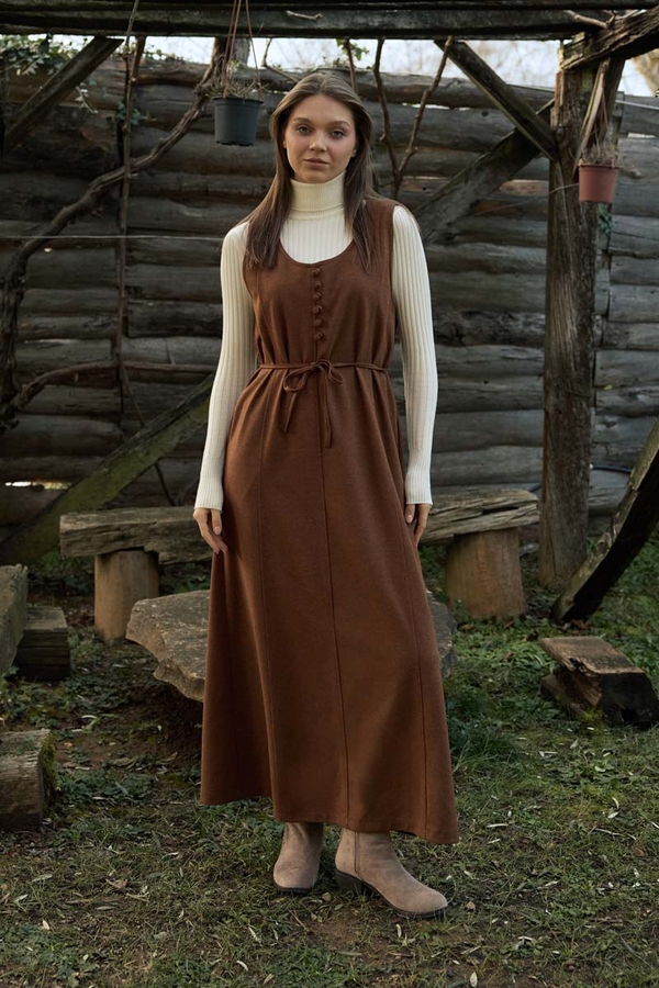 Round Neck Jumper Dress Taba - 4