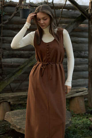 Round Neck Jumper Dress Taba - 5