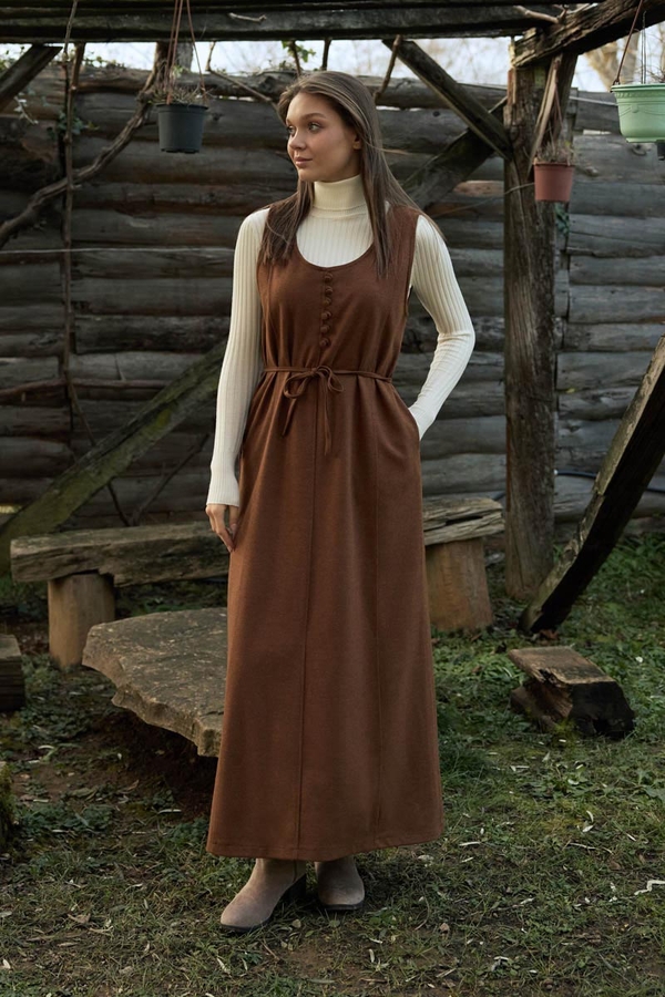 Round Neck Jumper Dress Taba - 6