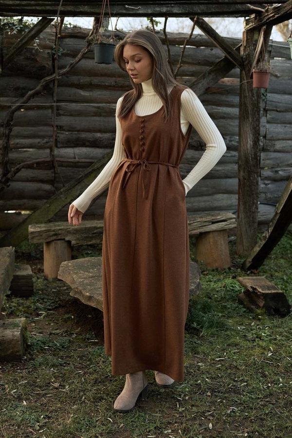 Round Neck Jumper Dress Taba 