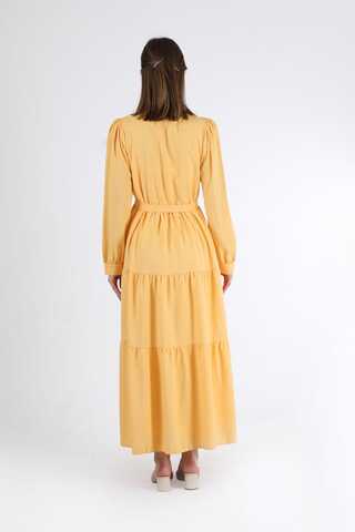 Frill Collar Dress Yellow - 5