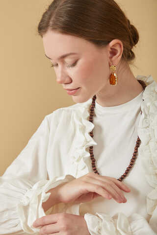 Ruffle Detail Blouse White - 2