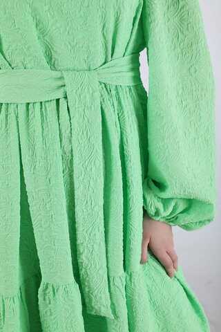 Ruffle Detailed Dress Spring Green - 4