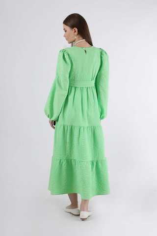 Ruffle Detailed Dress Spring Green - 5
