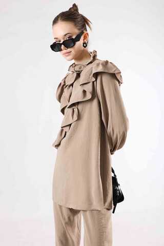 Frilly Suit Cappucino - 4