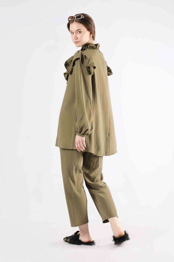 Frilly Suit Khaki - 5