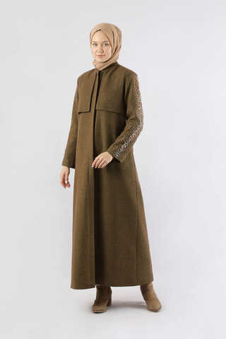 Rüzgarlık Detaylı Taşlı Kaban Taba - 1