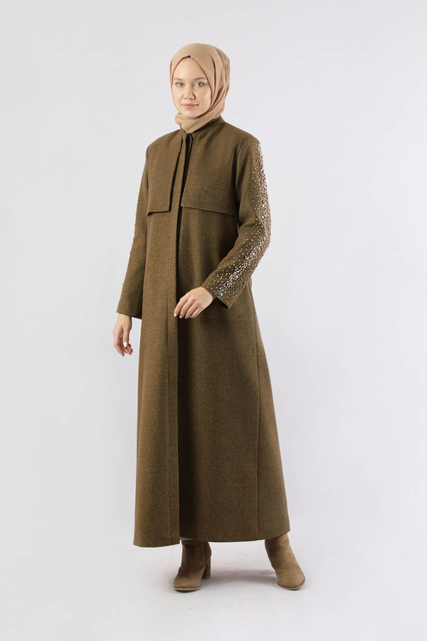 Rüzgarlık Detaylı Taşlı Kaban Taba - 1