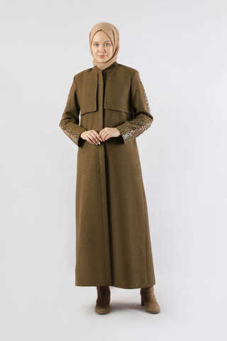 Rüzgarlık Detaylı Taşlı Kaban Taba - 3