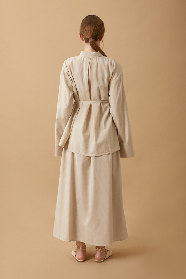 Rüzgarlıklı Keten Etek Takım Taş - 23