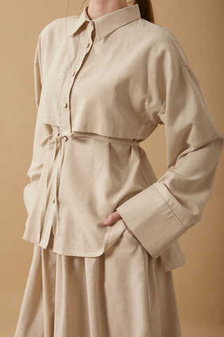 Rüzgarlıklı Keten Etek Takım Taş - 20