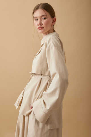 Rüzgarlıklı Keten Etek Takım Taş - 21