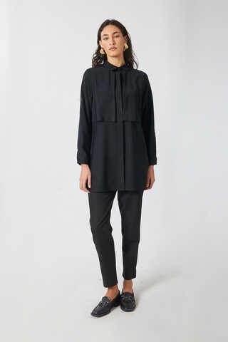 Rüzgarlıklı Tensel Gömlek Siyah - 2