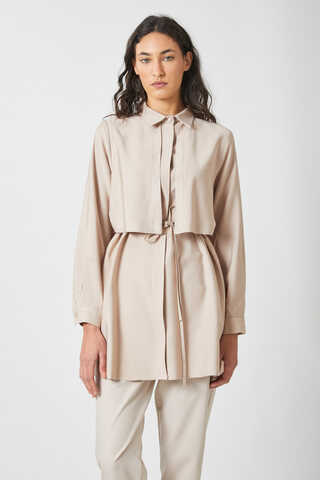 Rüzgarlıklı Tensel Gömlek Taş - 2