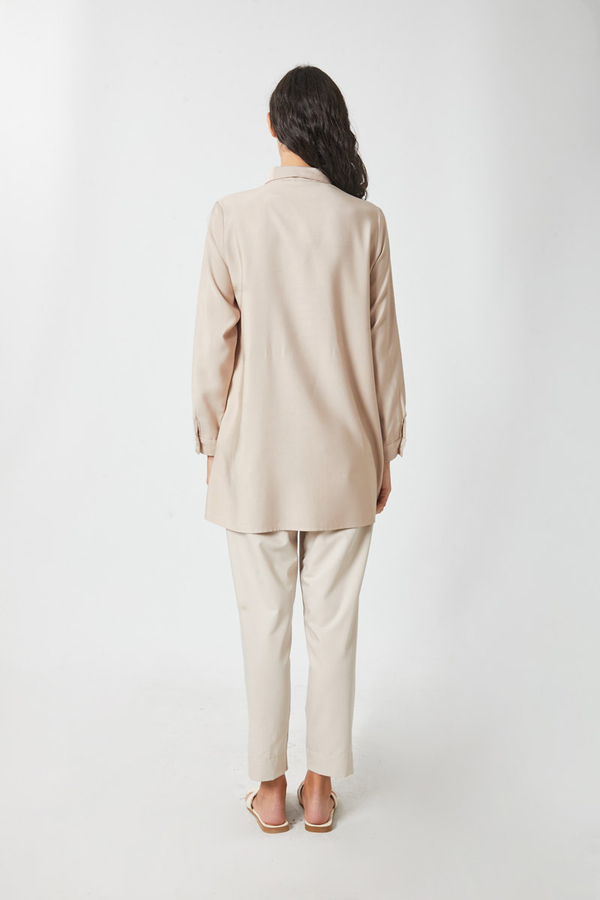 Rüzgarlıklı Tensel Gömlek Taş - 16