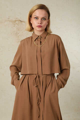 Medine İpeği Rüzgarlıklı Takım Açık Taba - 4