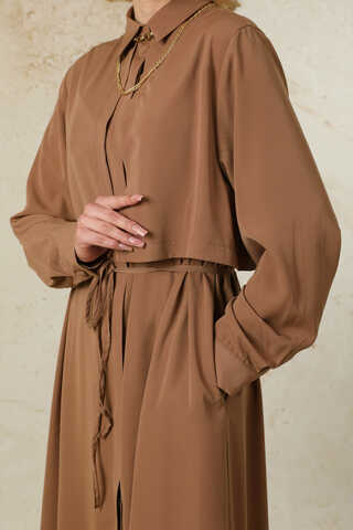 Medine İpeği Rüzgarlıklı Takım Açık Taba - 2