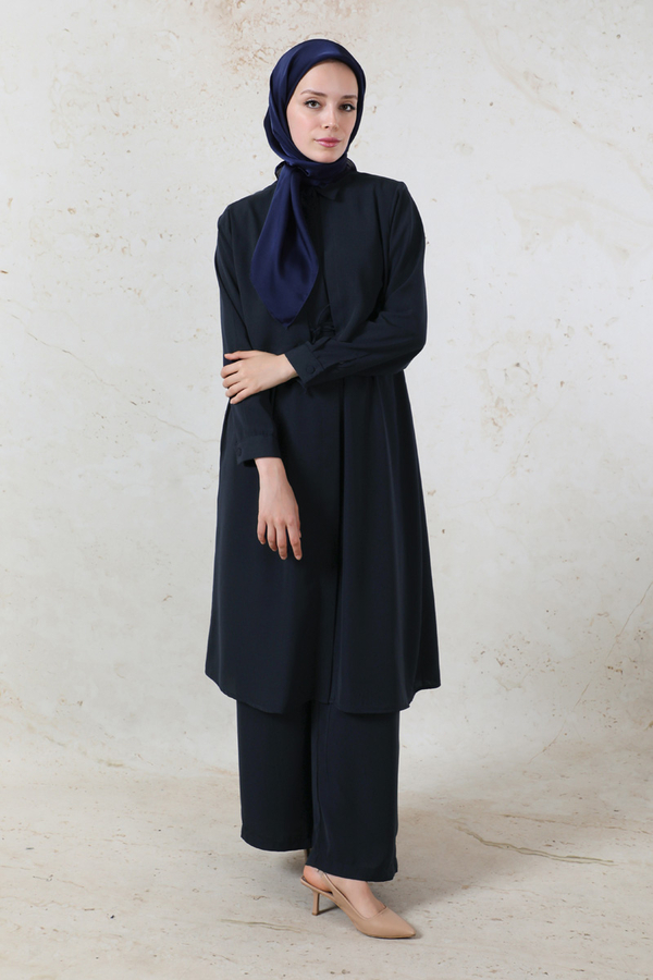 Medine İpeği Rüzgarlıklı Takım  Siyah - 4