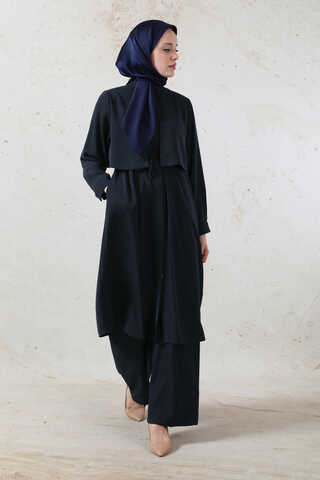 Medine İpeği Rüzgarlıklı Takım  Siyah - 2