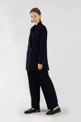 Şal Yaka Ceket Takım Lacivert - 5