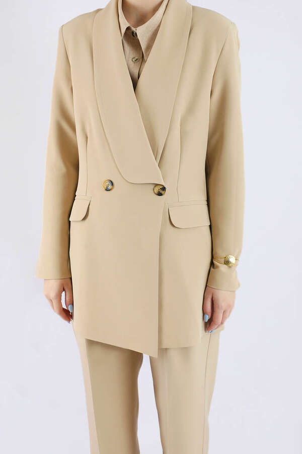 Şal Yaka Ceket Takım Taş - 4