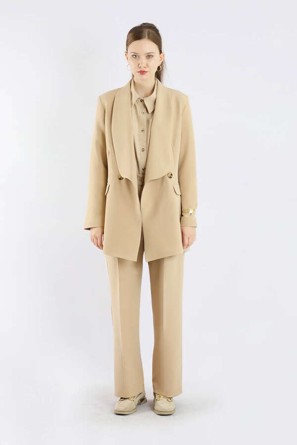 Şal Yaka Ceket Takım Taş - 5