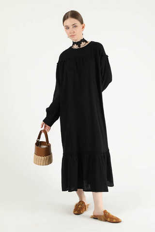 Loose Dress Black - 1