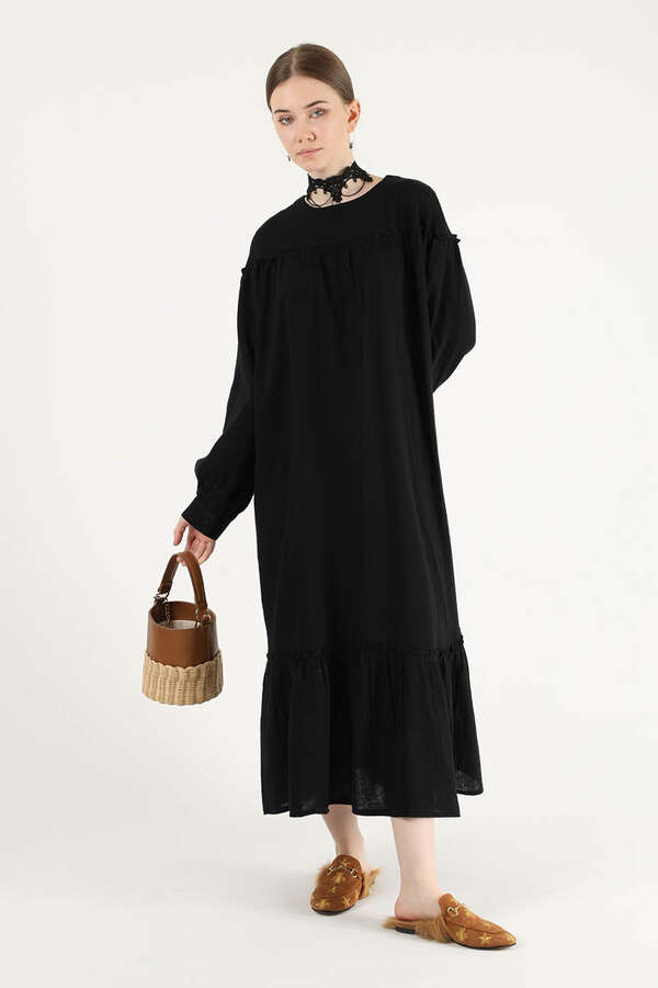 Loose Dress Black - 1