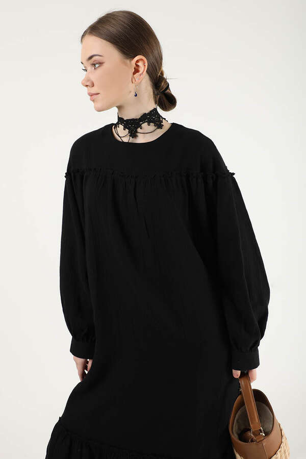 Loose Dress Black - 2
