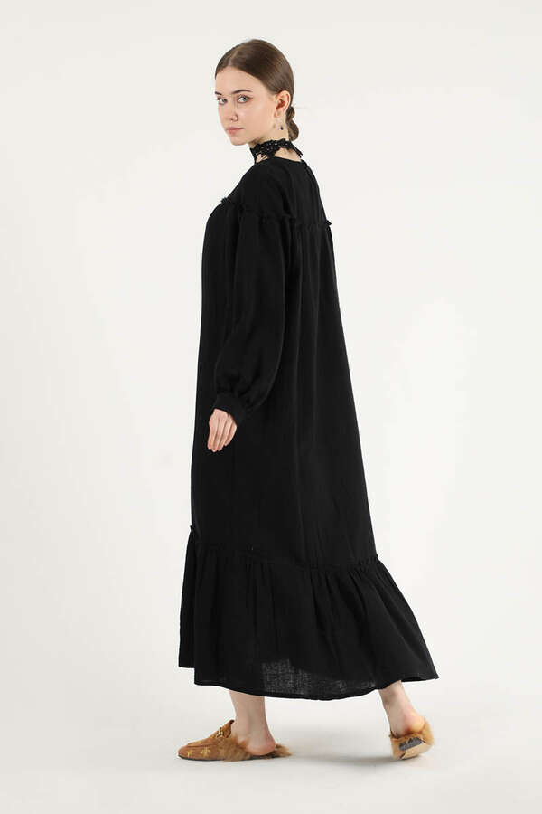 Loose Dress Black - 4