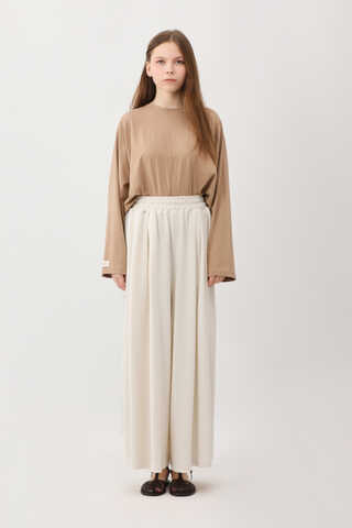 Salaş Modal Pantolon Beyaz - 1