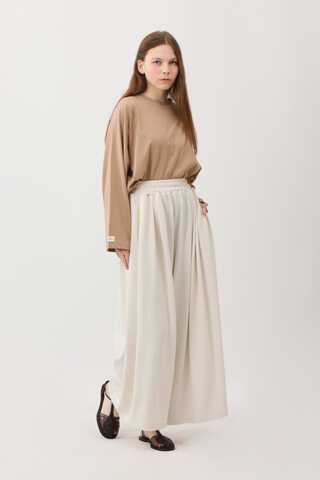 Salaş Modal Pantolon Beyaz - 5