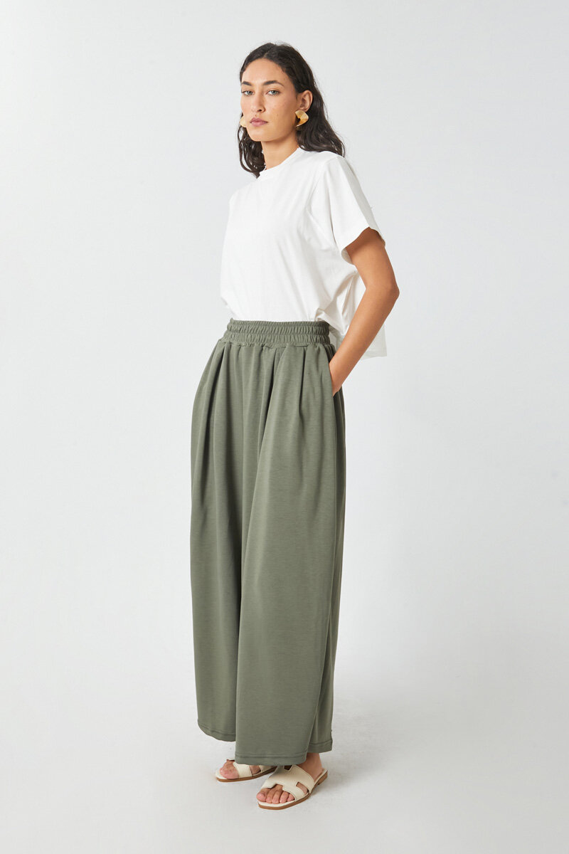 Salaş Modal Pantolon Yeşil - 6