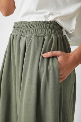 Salaş Modal Pantolon Yeşil - 5