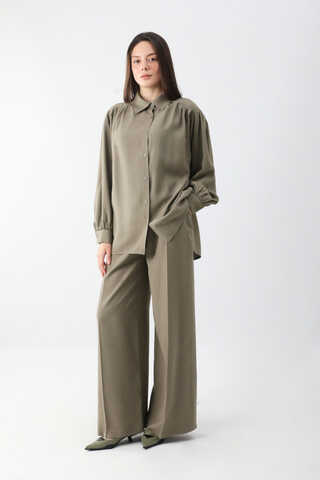 Salaş Pantolonlu Takım Haki - 2