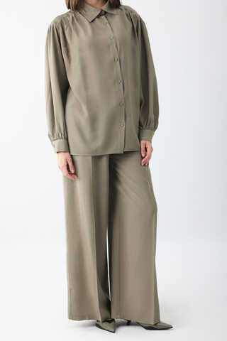 Salaş Pantolonlu Takım Haki - 3