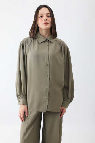 Salaş Pantolonlu Takım Haki - 4