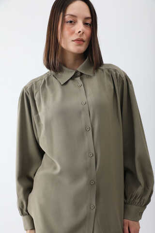 Salaş Pantolonlu Takım Haki - 5