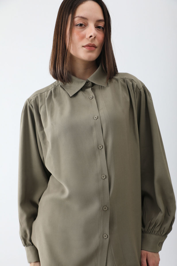 Salaş Pantolonlu Takım Haki - 5