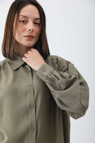 Salaş Pantolonlu Takım Haki - 6