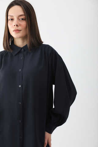 Salaş Pantolonlu Takım Lacivert - 3