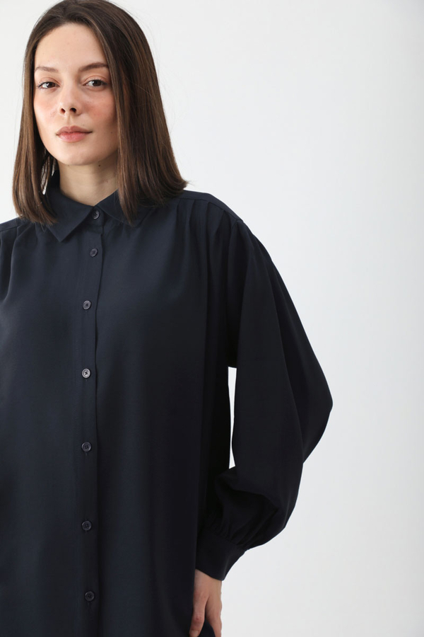 Salaş Pantolonlu Takım Lacivert - 3