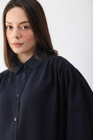 Salaş Pantolonlu Takım Lacivert - 6