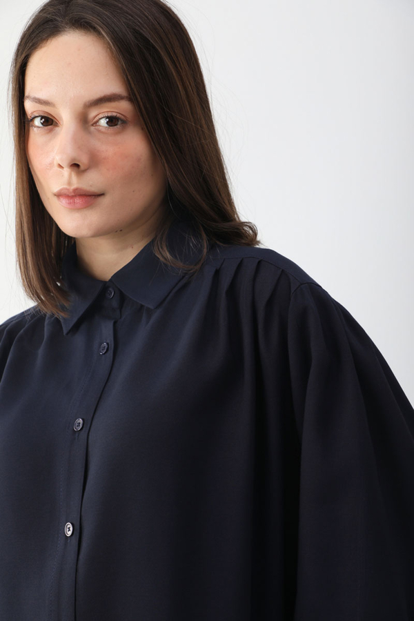 Salaş Pantolonlu Takım Lacivert - 6