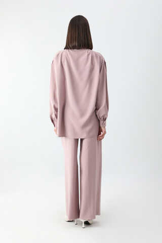 Salaş Pantolonlu Takım Pudra - 7