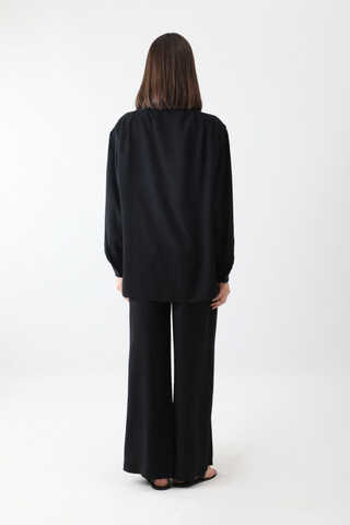 Salaş Pantolonlu Takım Siyah - 7